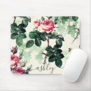 Recherche de roses vintages tapis souris Girly