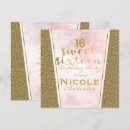 Recherche de glitter 16ans anniversaire invitations Glamour