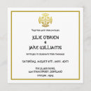 Recherche de faux gold mariage invitations Élégant