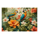 Recherche de perroquet vintage posters Hibiscus