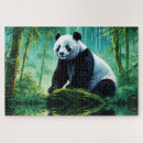 Recherche de panda puzzles Vert