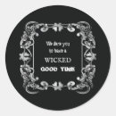 Recherche de halloween vintage autocollants Noir et blanc
