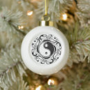 Zoek naar yin yang symbool ornamenten Zwart wit