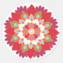 Zoek naar rode mandala stickers Bloem