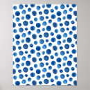 Recherche de motif de pois posters Bleu
