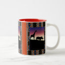 Recherche de girafe africaine tasses Coucher du soleil