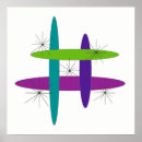 Recherche de rétro pourpre posters Vert