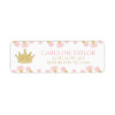 Zoek naar kroon retouretiketten Prinses adreslabel