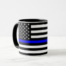 Zoek naar dunne blauwe lijn mokken Vlag