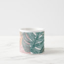 Recherche de feuille tropicale tasses Transparent