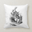 Recherche de lapin blanc coussins Illustration