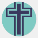 Zoek naar christelijk kruis stickers Blauw