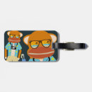 Recherche de peluche bagages étiquettes Singe