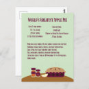 Recherche de recettes de dessert cartes postales Tarte aux pommes