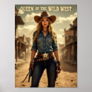 Recherche de wild west posters Cowgirl