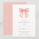 Recherche de gingham baby shower fille invitations Aquarelle