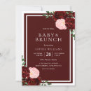 Recherche de red baby shower invitations Floral