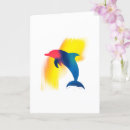 Recherche de silhouette dauphin cartes invitations Bleu