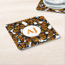 Recherche de papillon monarque dessous de verres Motif