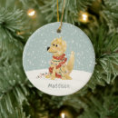 Zoek naar golden retriever kerstmis ornamenten Schattig