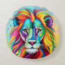 Recherche de lion coloré coussins Animal