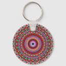 Zoek naar psychedelic sleutelhangers Mandala