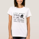 Recherche de plaisanteries de tennis tshirts Blague