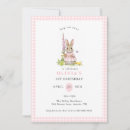 Recherche de lapin rose invitations Aquarelle