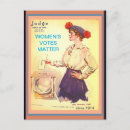 Recherche de femmes vintages cartes postales Vote