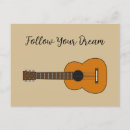 Recherche de joueur de guitare cartes postales Guitariste