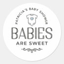 Recherche de boy baby shower autocollants Merci