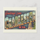 Zoek naar vintage charleston briefkaarten West virginia