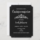 Recherche de ticket quinceanera invitations Élégant