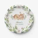 Recherche de cerf assiettes en papier Floral