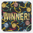 Recherche de gagnant autocollants Médaille