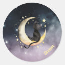 Recherche de lune chat autocollants Amoureux des chats