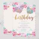 Recherche de de papillons anniversaire invitations Aquarelle