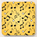 Recherche de notes musicales dessous de verres Musique