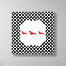 Recherche de pois rouge et blanc posters Noir