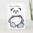 Recherche de ours panda vœux cartes D'anniversaire
