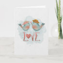 Recherche de inséparables vœux cartes Aquarelle