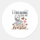 Zoek naar westie hond stickers Puppy