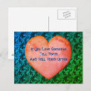 Recherche de amour abstrait cartes postales Rose