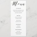 Recherche de noir et blanc menus Typographique