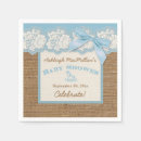 Recherche de toile de jute serviettes Baby shower
