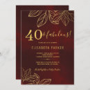 Recherche de rouge foncé invitations Élégant