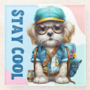 Zoek naar cartoon dog onderzetters Schattig