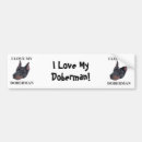 Recherche de dobermann voiture autocollants Amour