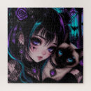 Recherche de fille gothique puzzles Emo