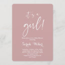 Recherche de dusty pink invitations Petite fille